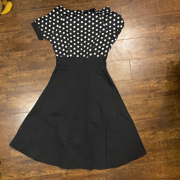 Retro Pin Up Polka Dot Dress - Picture 2 of 3